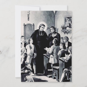 Saint Louis de Montfort French priest Thank You Card