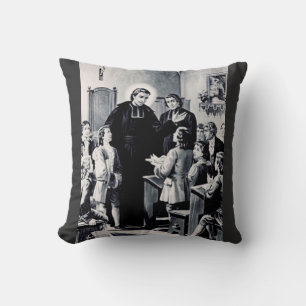 Saint Louis de Montfort French priest Throw Pillow