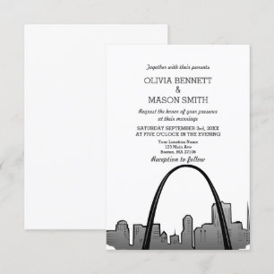 Saint-Louis Faire-part de mariage Missouri Saint-L