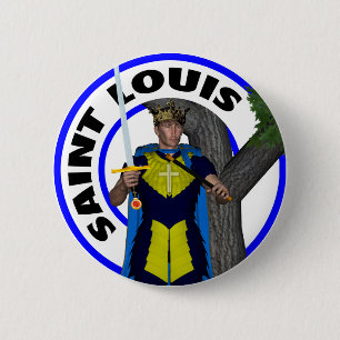 Saint Louis IX King of France 2 Inch Round Button