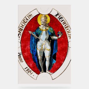 Saint Louis IX King of France Acrylic Sign