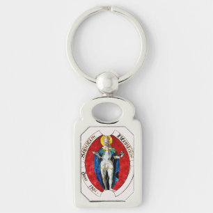 Saint Louis IX King of France Keychain