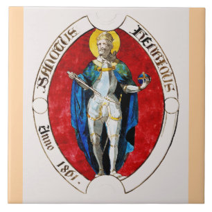 Saint Louis IX King of France Tile