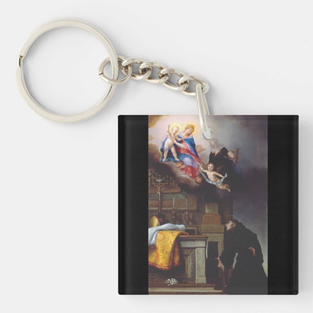 Saint Louis of Toulouse Heavenly Inheritance Art Keychain (Front)