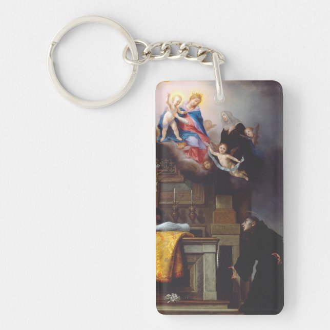Saint Louis of Toulouse Heavenly Inheritance Art Keychain (Front)