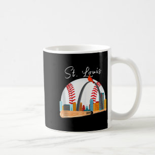 Saint Louis Red Cardinal New Skyline Ball Design T Coffee Mug