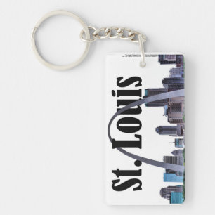 Saint Louis Skyline with St. Louis in the Sky Keychain