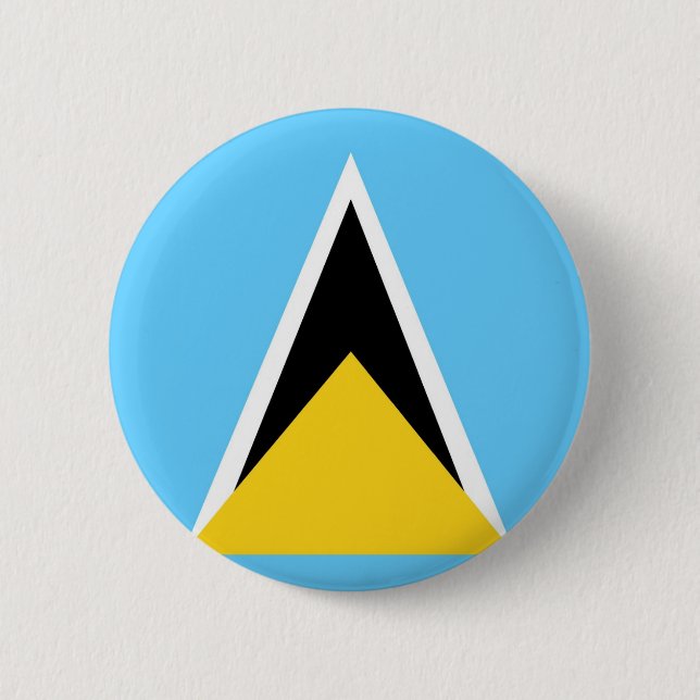 Saint Lucia 2 Inch Round Button (Front)