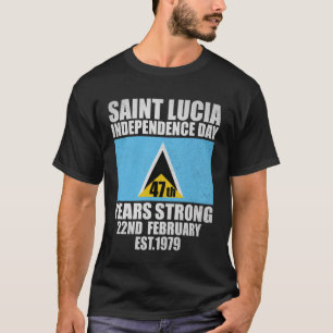 Saint Lucia 47th Independence Day Lucian Pride St T-Shirt
