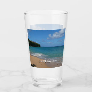 Saint Lucia Beach Tropical Vacation Landscape Glass
