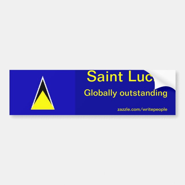 Saint Lucia Bumper Sticker (Front)