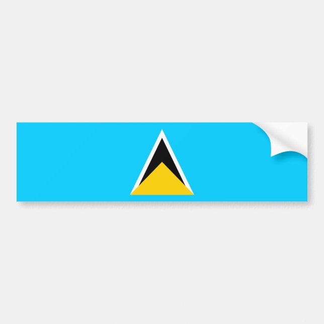 Saint Lucia Bumper Sticker (Front)