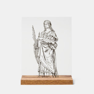 Saint Lucia by Bernardino Luini Acrylic Sign