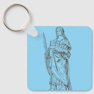 Saint Lucia by Bernardino Luini  Keychain