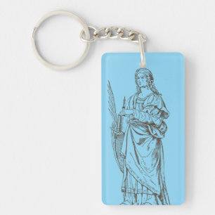 Saint Lucia by Bernardino Luini  Keychain
