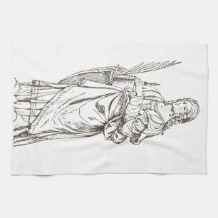 Saint Lucia by Bernardino Luini Kitchen Towel