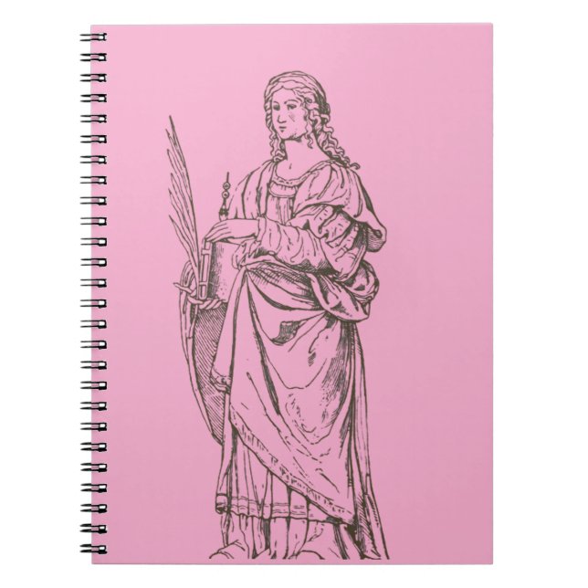 Saint Lucia by Bernardino Luini  Notebook (Front)