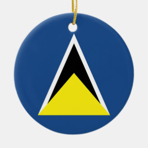 Saint Lucia Ceramic Ornament