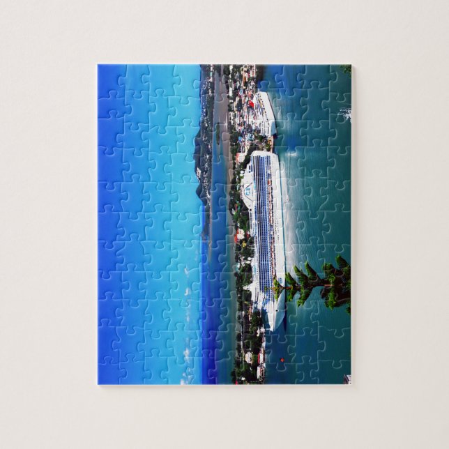 Saint Lucia, cruise ship Jigsaw Puzzle (Vertical)