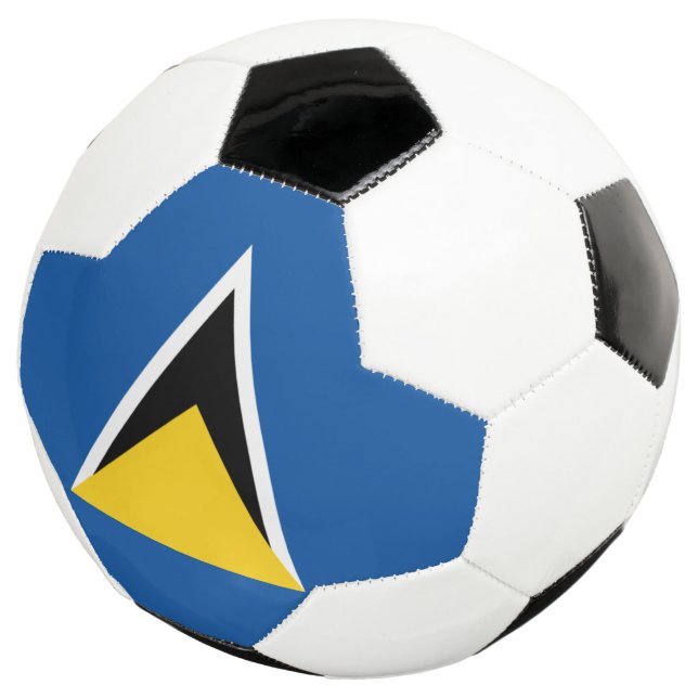 saint lucia dark soccer ball (Three Quarter)