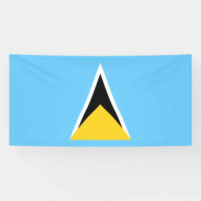 Saint Lucia Flag Banner (Horizontal)