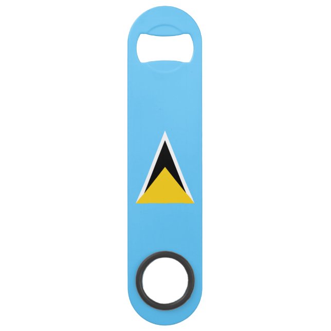 Saint Lucia Flag Bar Key (Front)