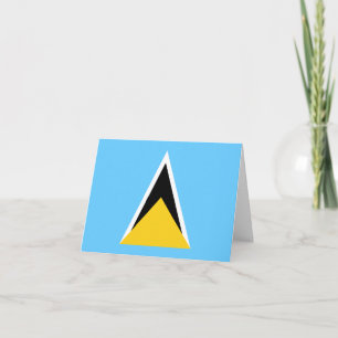 Saint Lucia Flag Card