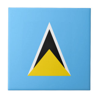 Saint Lucia Flag Ceramic Tile