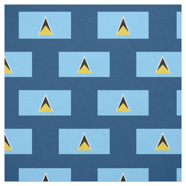 Saint Lucia Flag Fabric (Swatch)