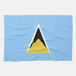 Saint Lucia flag Kitchen Towel