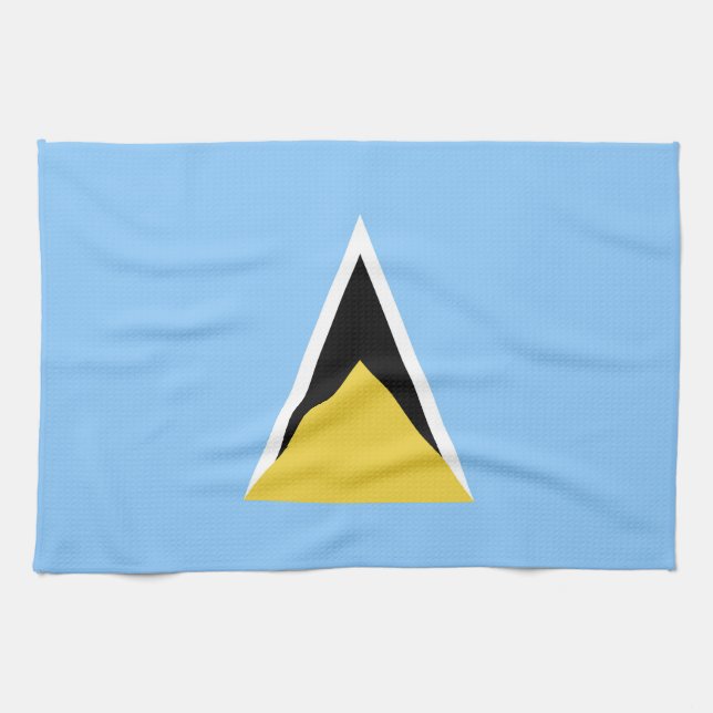 Saint Lucia flag Kitchen Towel (Horizontal)