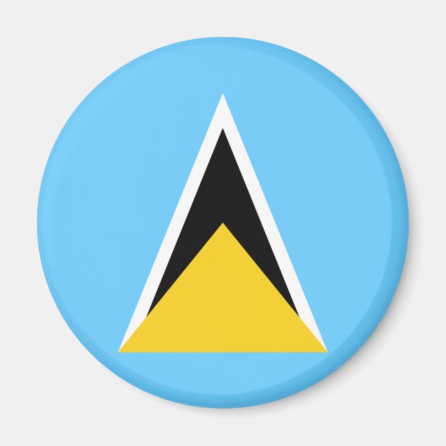 Saint Lucia Flag Magnet (Front)