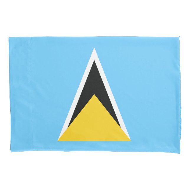 Saint Lucia Flag Pillowcase (Front)
