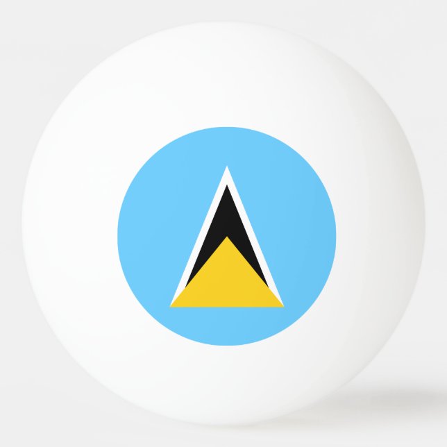 Saint Lucia Flag Ping Pong Ball (Front)