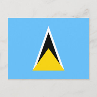 Saint Lucia Flag Postcard