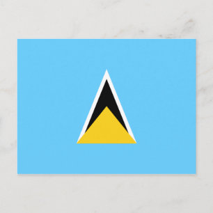 Saint Lucia Flag Postcard
