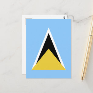 Saint Lucia flag Postcard