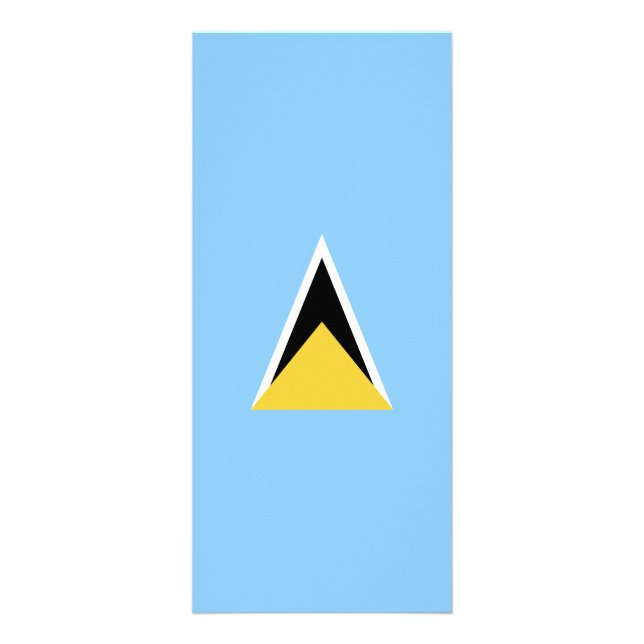 Saint Lucia flag Rack Card (Front)