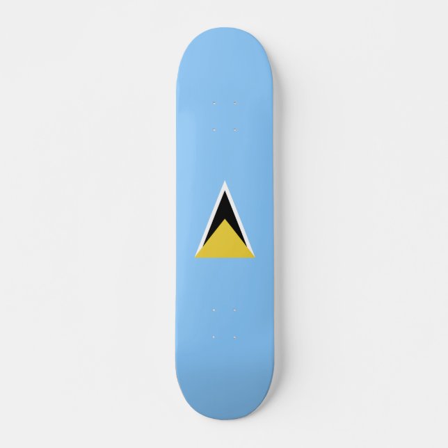 Saint Lucia flag Skateboard (Front)