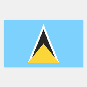 Saint Lucia Flag Sticker