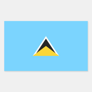 Saint Lucia Flag Sticker