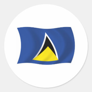 Saint Lucia Flag Sticker