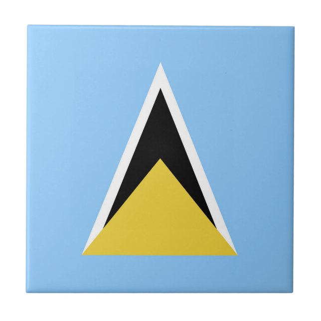 Saint Lucia flag Tile (Front)
