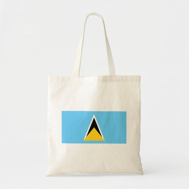 Saint Lucia Flag Tote Bag (Front)