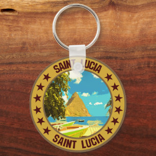Saint Lucia Keychain