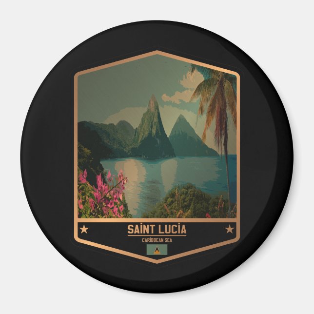 Saint Lucia Magnet (Front)