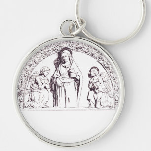 Saint Lucia of Syracuse by Giovanni della Robbia Keychain