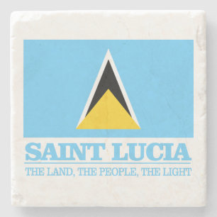 Saint Lucia Stone Coaster