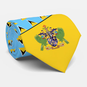 Saint Lucian Flag & Coat of Arms, Saint Lucia Tie