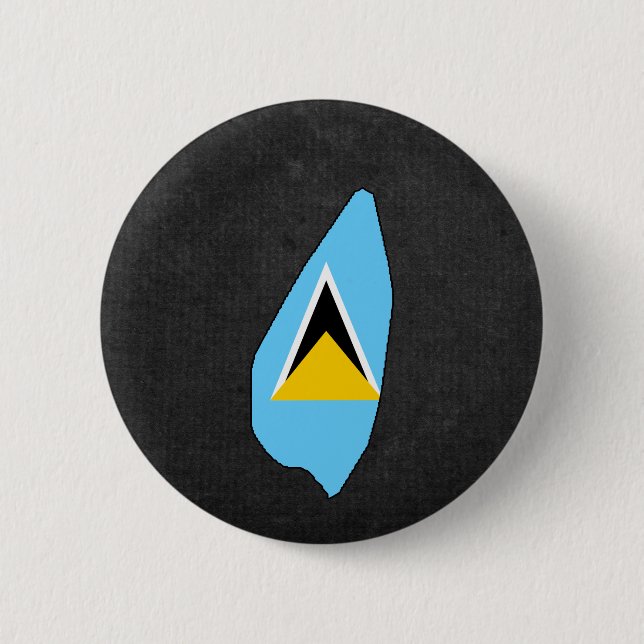 Saint Lucian Trip Souvenir 2 Inch Round Button (Front)